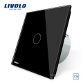Livolo Kristallglasscheibe, 220 V / 50 ~ 60 Hz 1 GANG Timer Touch Control Wandlichtschalter VL-C701T-11/12/15
